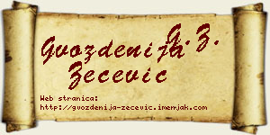 Gvozdenija Zečević vizit kartica